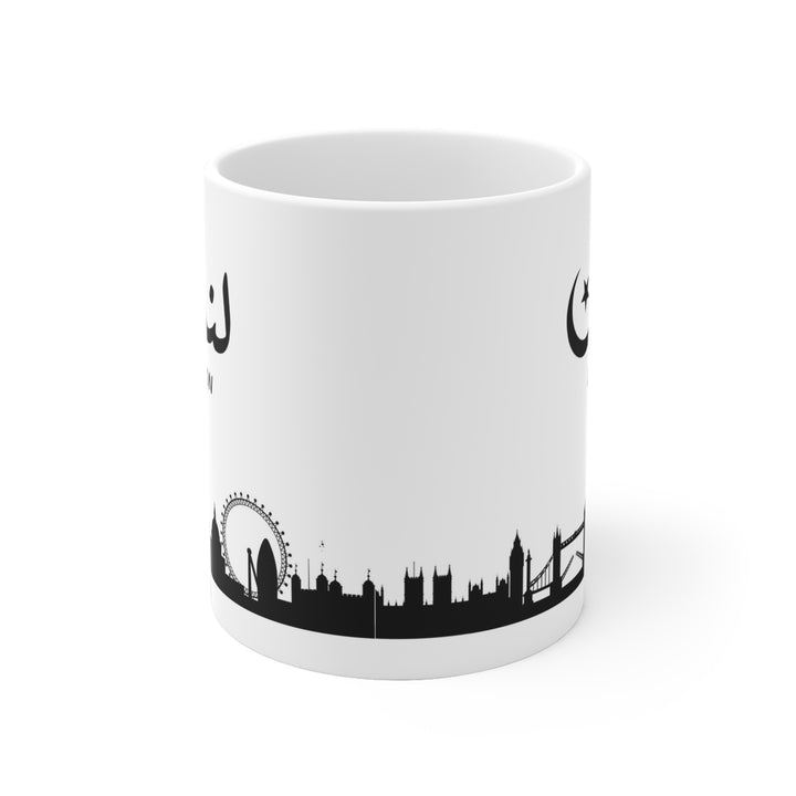 White Ceramic Mug- London
