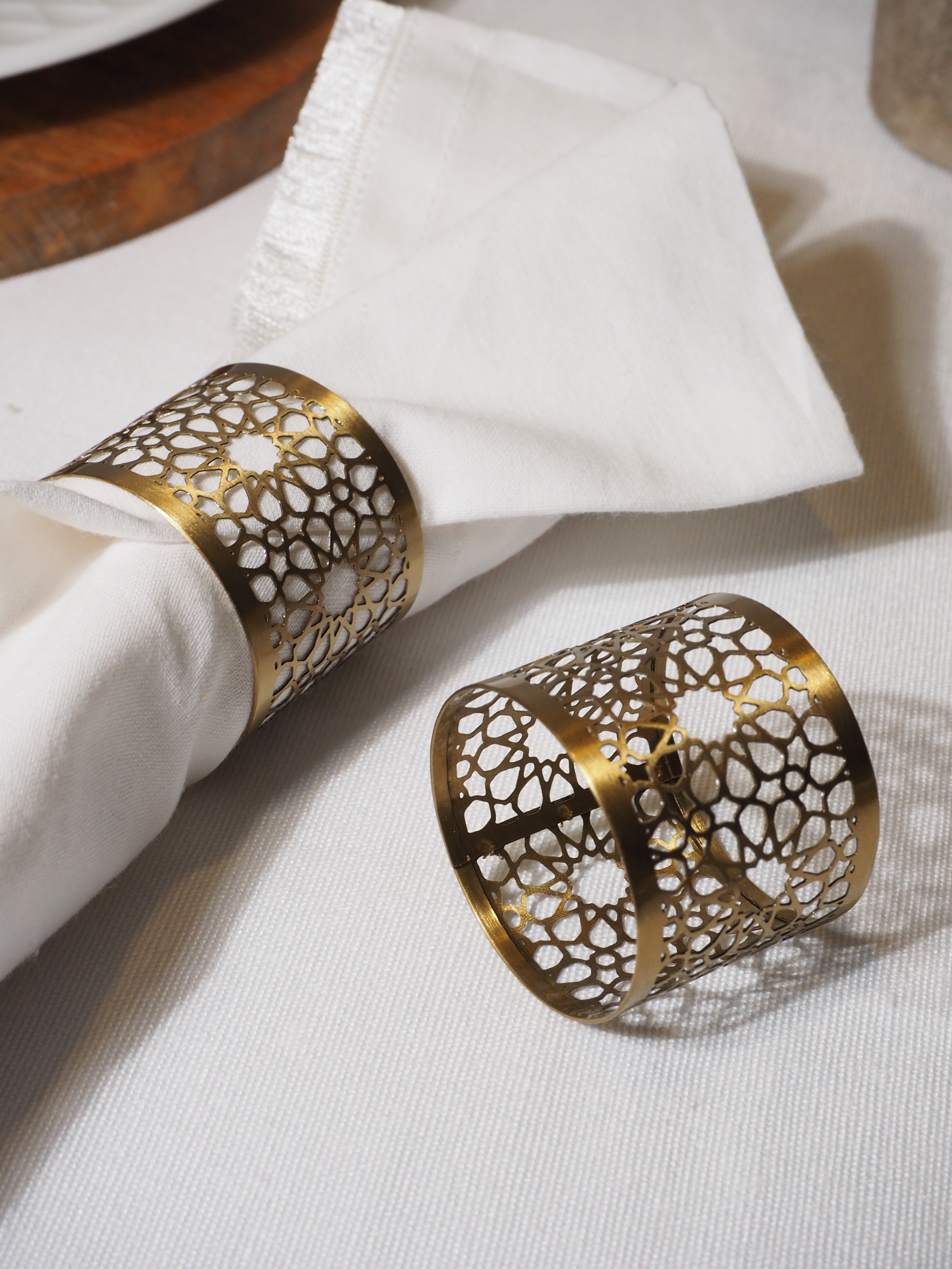 Stainless steel best sale napkin rings