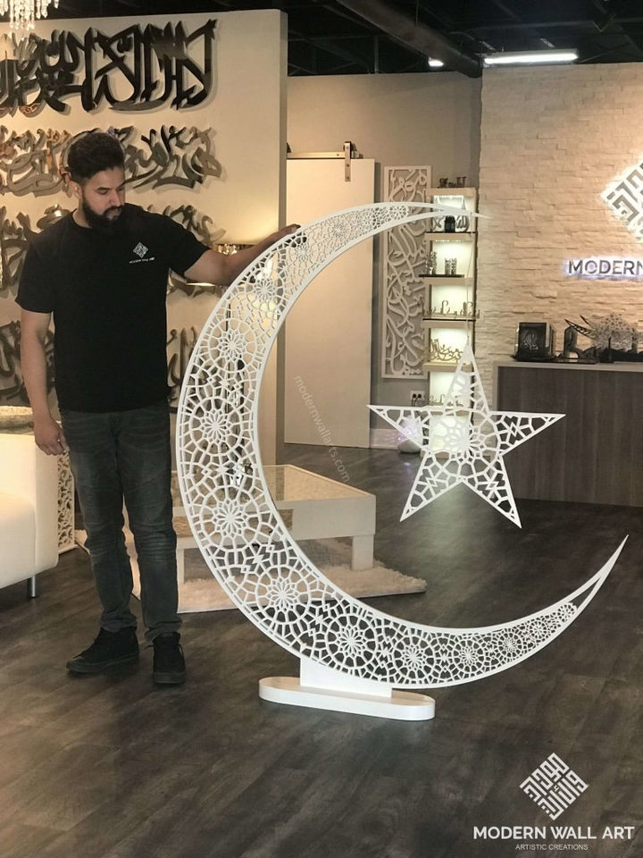 Pre Order Crescent Ramadan Eid Moon Tree Hilal In 3Ft To 5Ft Size 4-6 Ft