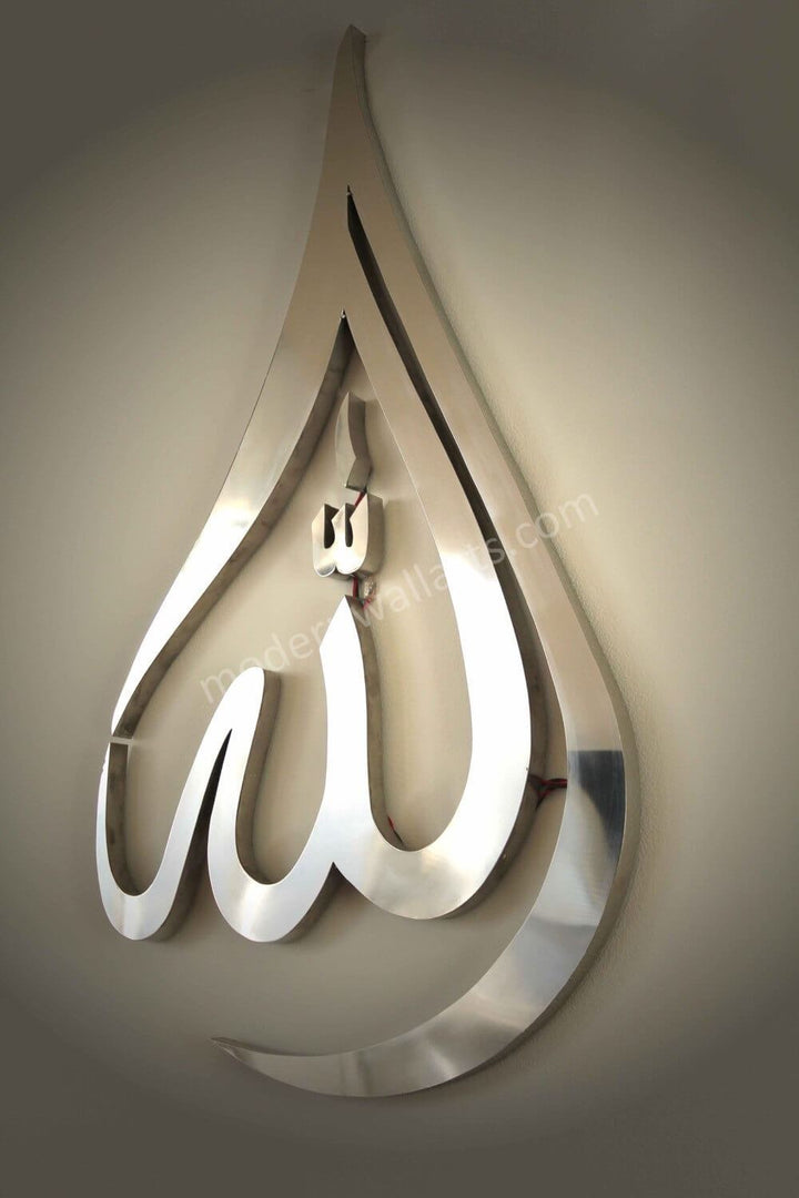 Stainless Steel Classic Allah Tear Drop