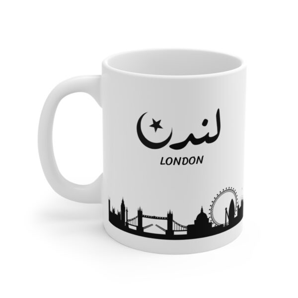 White Ceramic Mug- London - Image 3