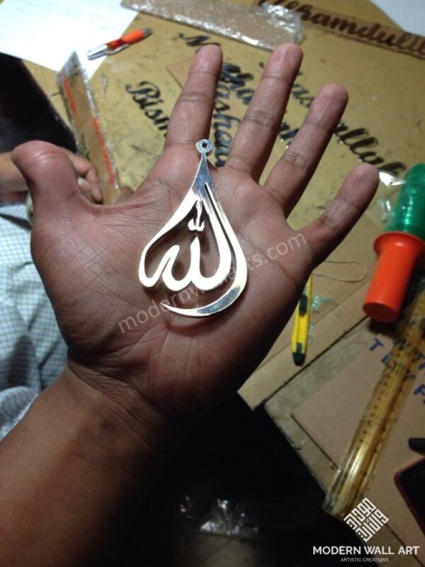 Stainless Steel Allah Tear Drop Car Hang