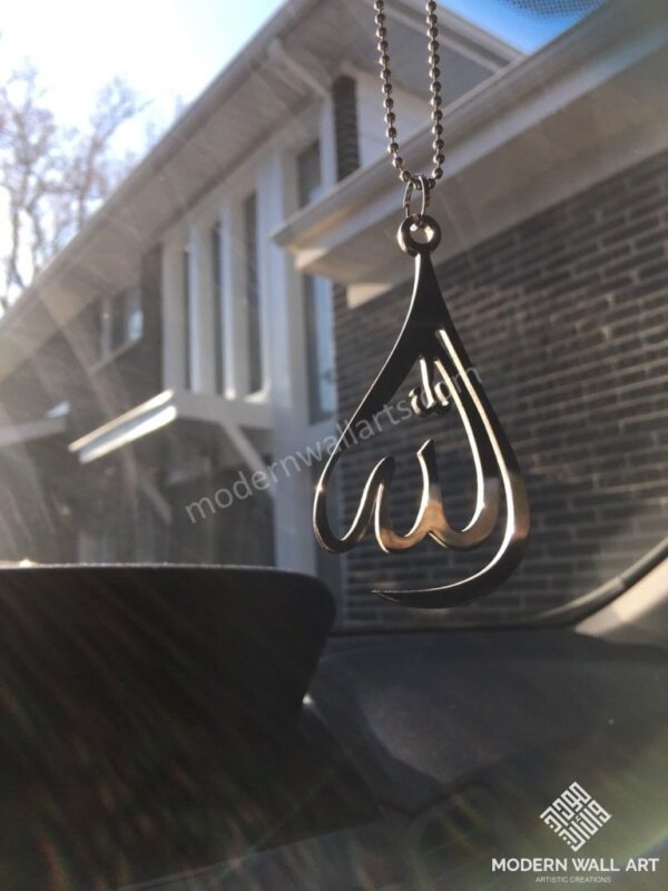 Stainless Steel Allah Tear Drop Car Hang - Image 2