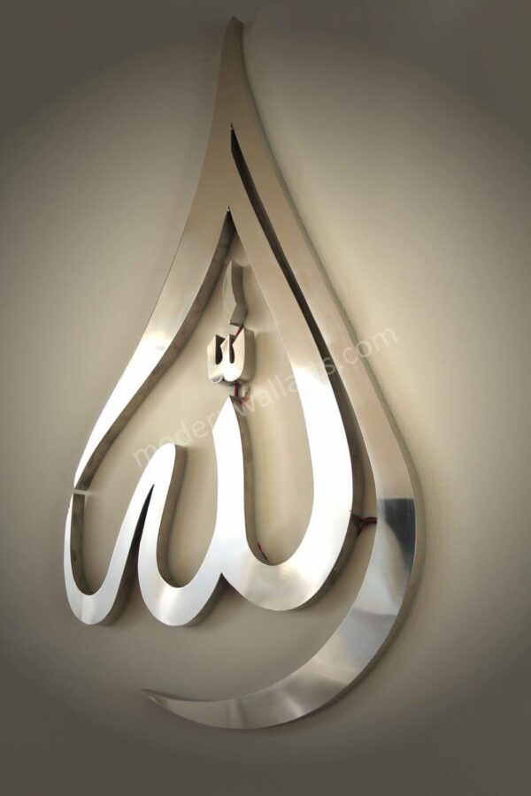 Stainless Steel Classic Allah Tear Drop