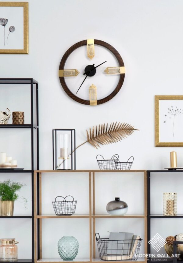 Wood and steel Dikr clock. Pre-Order